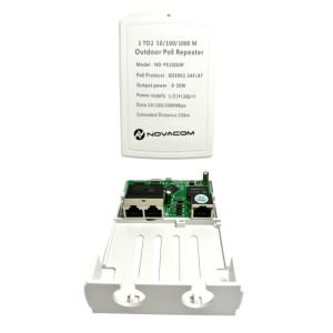 Novacom ND-PE102GW 10/100/1000Mbps 1/2 Dış Ortam POE Repeater 100mt 30W