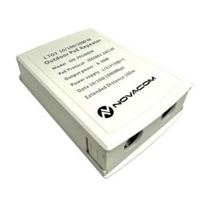 Novacom ND-PE102GW 10/100/1000Mbps 1/2 Dış Ortam POE Repeater 100mt 30W