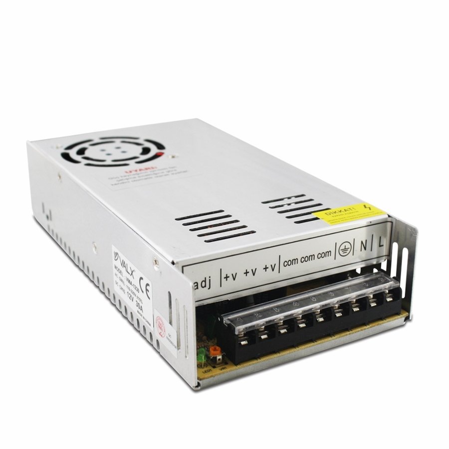Valx VMA-1230 12V 30A 350W Metal Kasa Adaptör