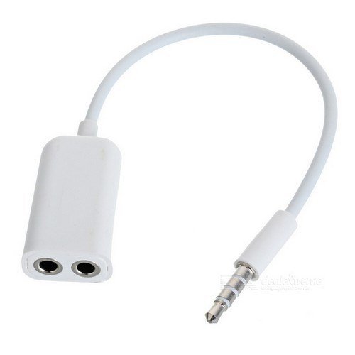 electroon Universal 3,5mm Ses ve Mikrofon Çoğaltma Splitter Kablo 10cm