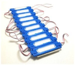 Ledwell Cob Ledli Mercekli Modül Led Mavi - 20Adet