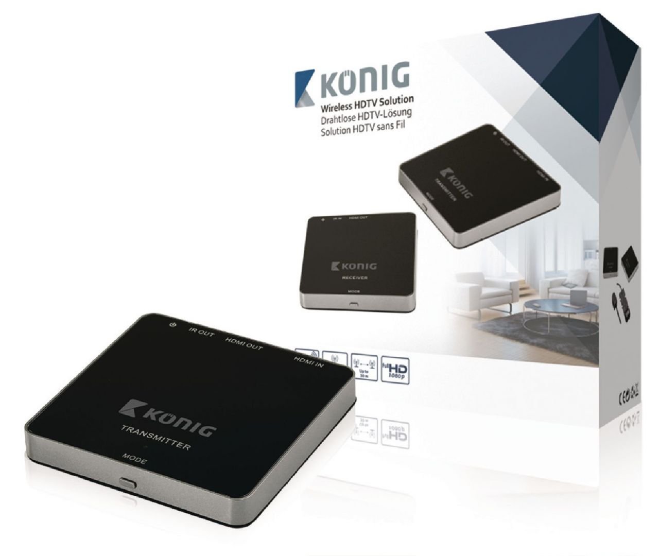 König Kablosuz HDMI Aktarıcı KN-WLHDMI10