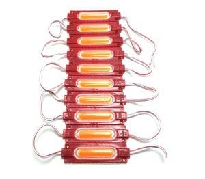 Ledwell Cob Ledli Mercekli Modül Led Kırmızı - 10Adet
