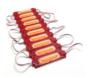 Ledwell Cob Ledli Mercekli Modül Led Kırmızı - 10Adet