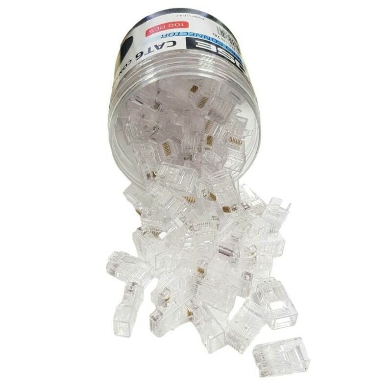 ROSE Cat6 RJ45 Konnektör 8P8C 100Adet Kutulu