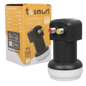 T&Smart 0.3dB Ultra HD 4K Universal Çiftli Twin Lnb