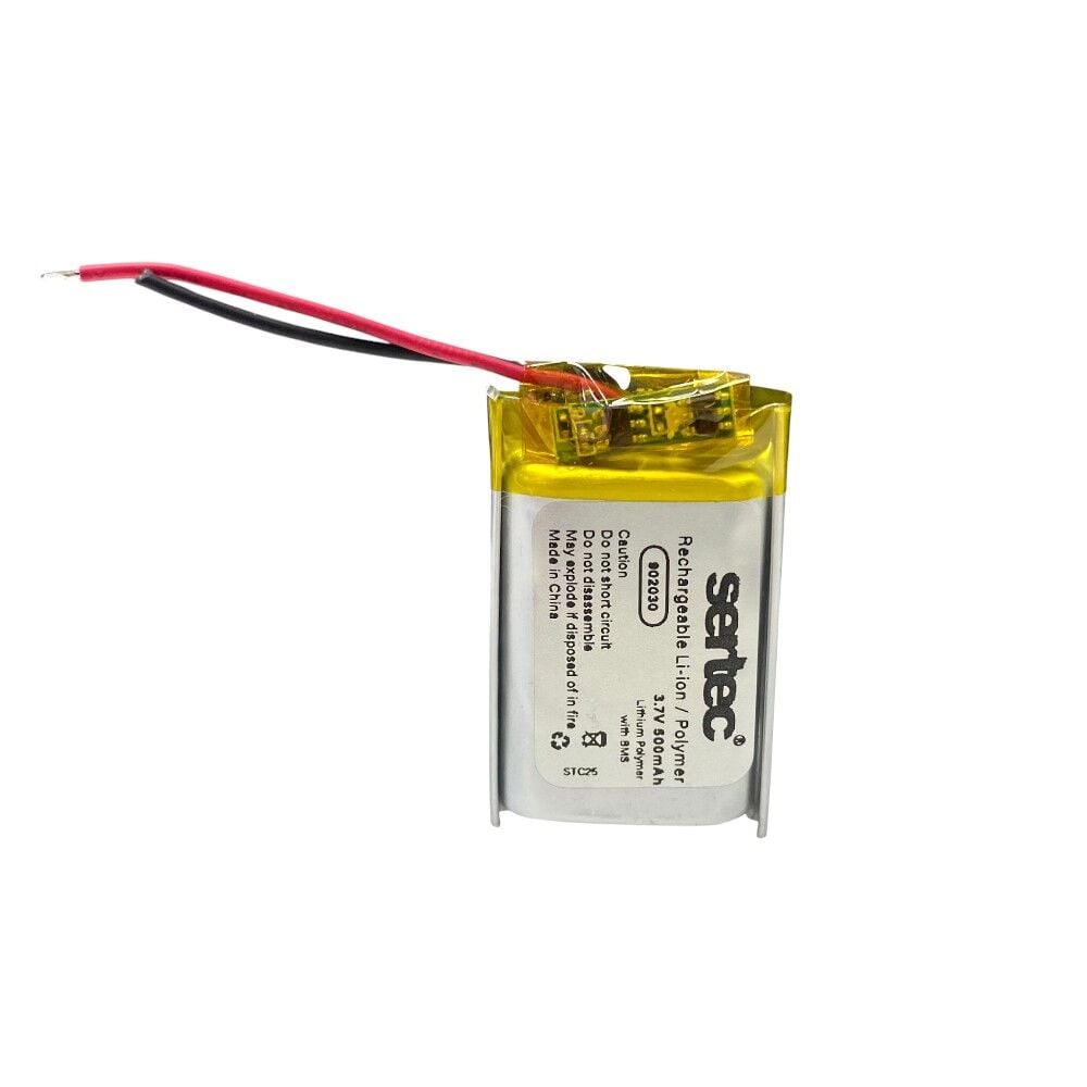 Sertec 902030 3.7V 500mAh Li-Polymer Pil (Devreli/1.5A)