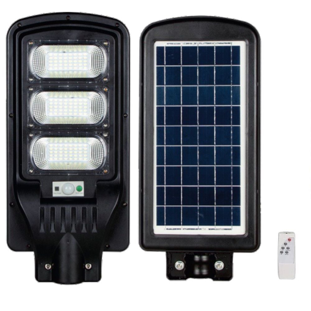 Hightek HT-3902 300W Pır Sensörlü Solar Sokak Lambası - Kumandalı