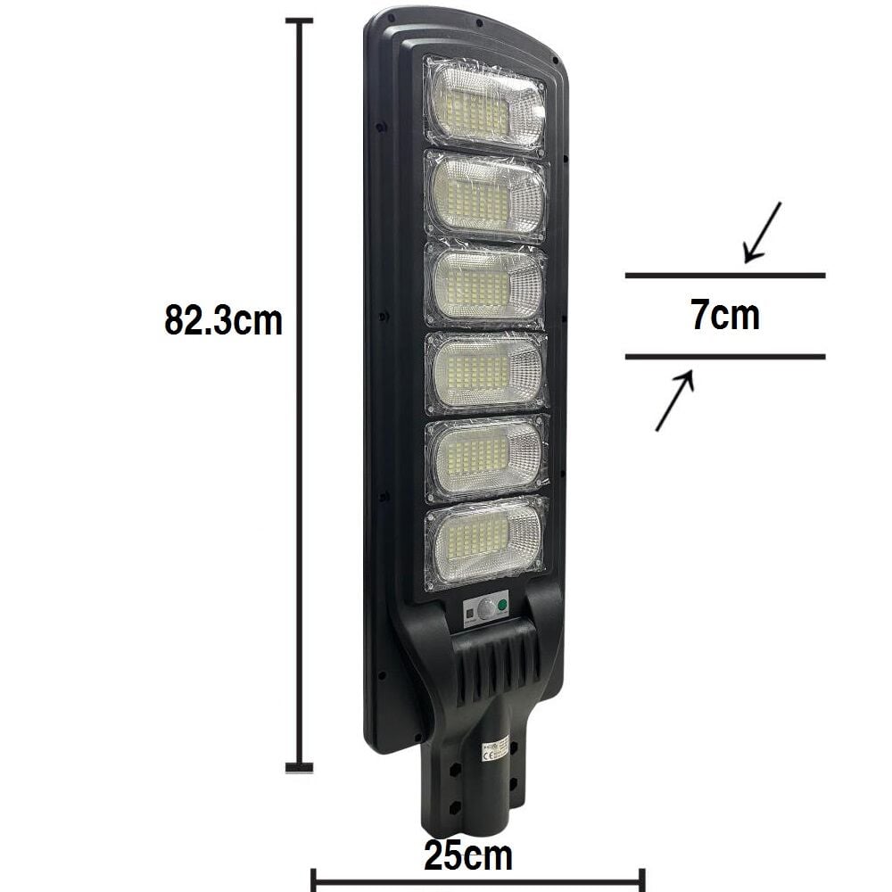Hightek HT-3905 600W Solar Sokak Lambası Hareket Sensörlü - Kumandalı