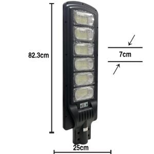Hightek HT-3905 600W Solar Sokak Lambası Hareket Sensörlü - Kumandalı