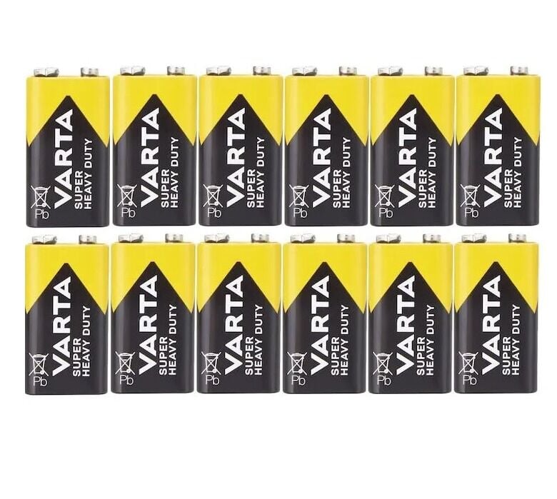 Varta Superlife Çinko 9Volt Pil - 12Adet