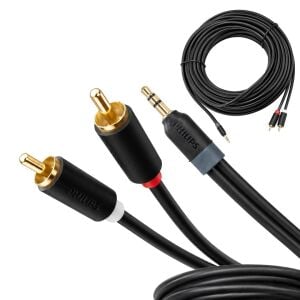 PHILIPS SWR2110/93 25Metre 3.5mm Stereo 2RCA AUX Ses Kablosu Hi-Fi