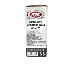 ROSE DC-4150 Radyolu Kumandalı MP3-USB-SD Oto Teyp