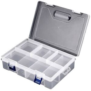 electroon Arduino 8 Seperatörlü Çift Taraflı Şeffaf Organizer 23x16x6cm