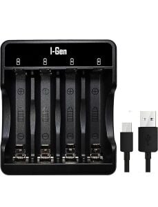 I-Gen G411 4'lü Pil Şarj Aleti + 4 Adet AAA Pro 1100mAh Şarjlı İnce Kalem Pilli Set