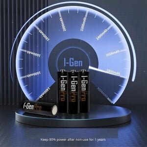 I-Gen Pro P104 1.2V Ni-MH 1100Mah AAA Şarj Edilebilir 2'li İnce Kalem Pil