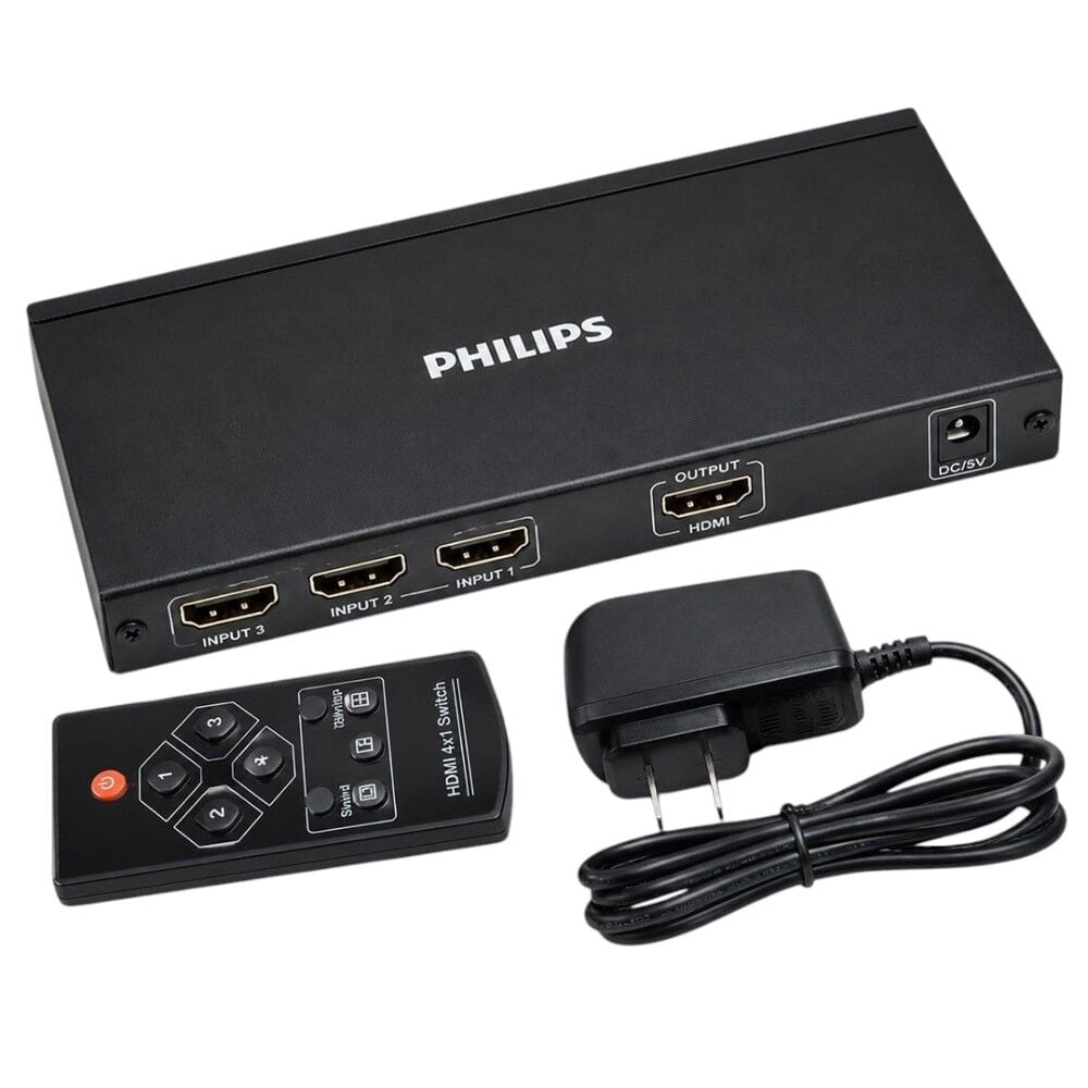 PHILIPS SWR9101W/93 HDMI Quad Multi-Viewer 4Giriş 1Çıkış Ekran Bölücü ve Seçici Switch