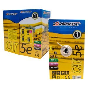 Powermaster 305Metre Gri Cat5 Kablo 25AWG