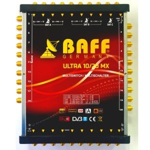 BAFF 10/20 - 3Uydu Girişli 20Çıkışlı Uydu Santrali MultiSwitch