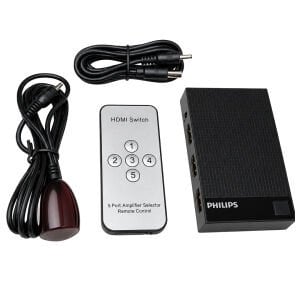 PHILIPS SWV9023D/93 5Giriş 1Çıkış 4K 5/1 HDMI Switch