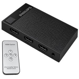 PHILIPS SWV9023D/93 5Giriş 1Çıkış 4K 5/1 HDMI Switch