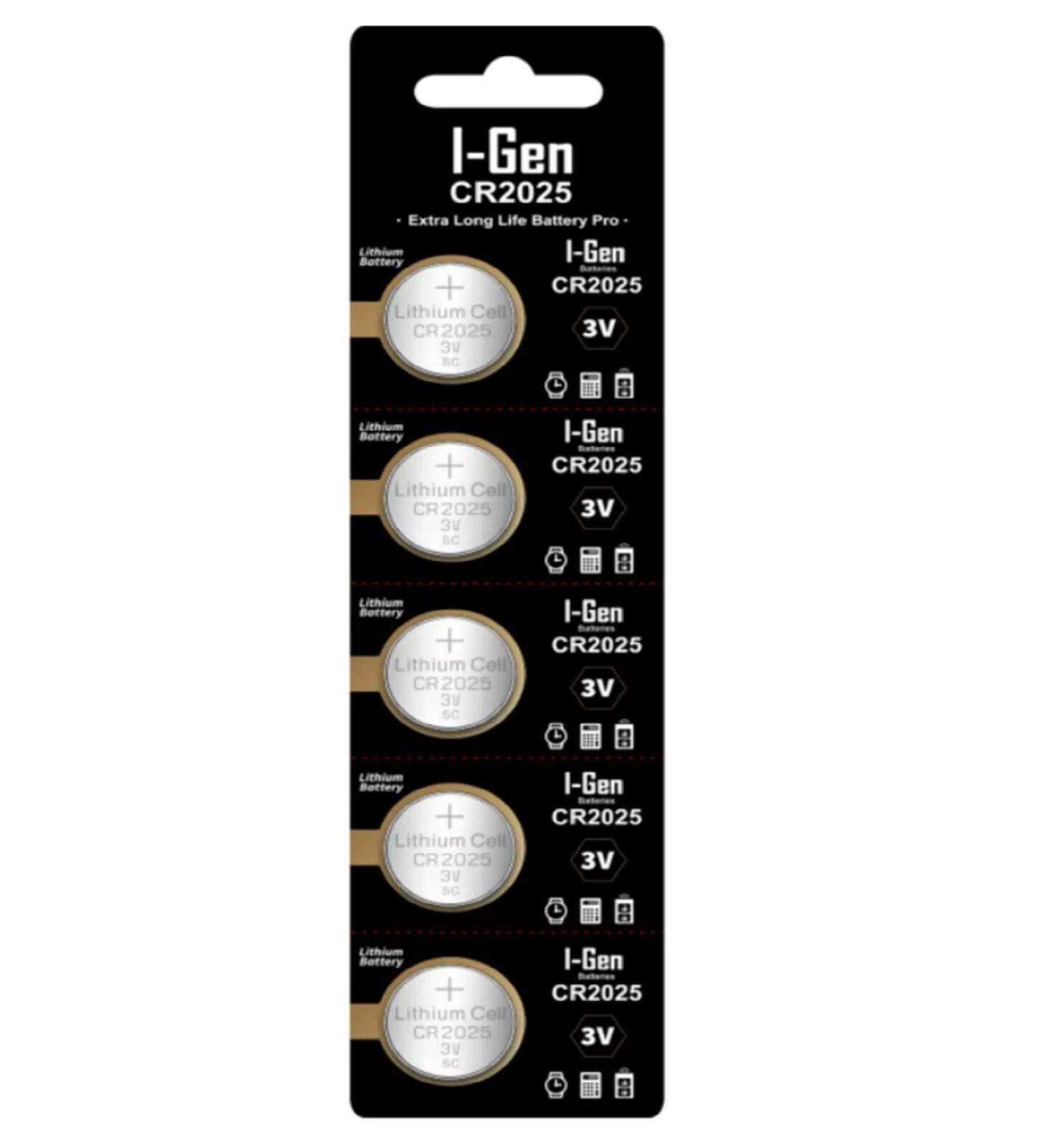 I-Gen CR2025 3V Lityum Pil 5'li Paket