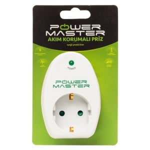 Powermaster 16817 Tekli Akım Korumalı Priz 16A 3680W