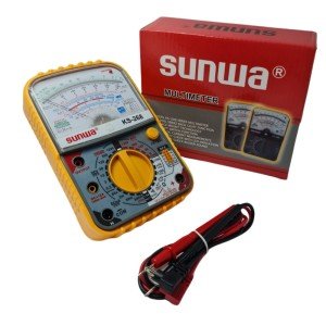 SUNWA KS-268 Kılıflı Analog Ölçü Aleti Mulltimetre
