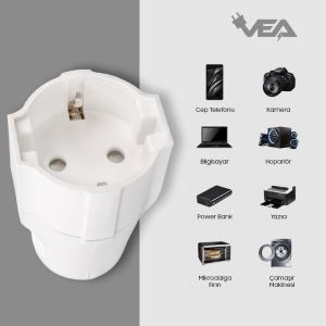 Vea VE-B222W A Class Topraklı Dişi Fiş 16A/3500W