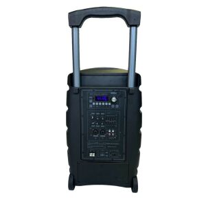 GoldAudio PA2312-EE Portatif Taşınabilir Ses Sistemi 300Watt 2xEl Telsiz Mikrofonlu