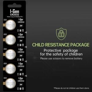I-Gen CR2032 3 Volt Lityum Para Pil 5li Paket