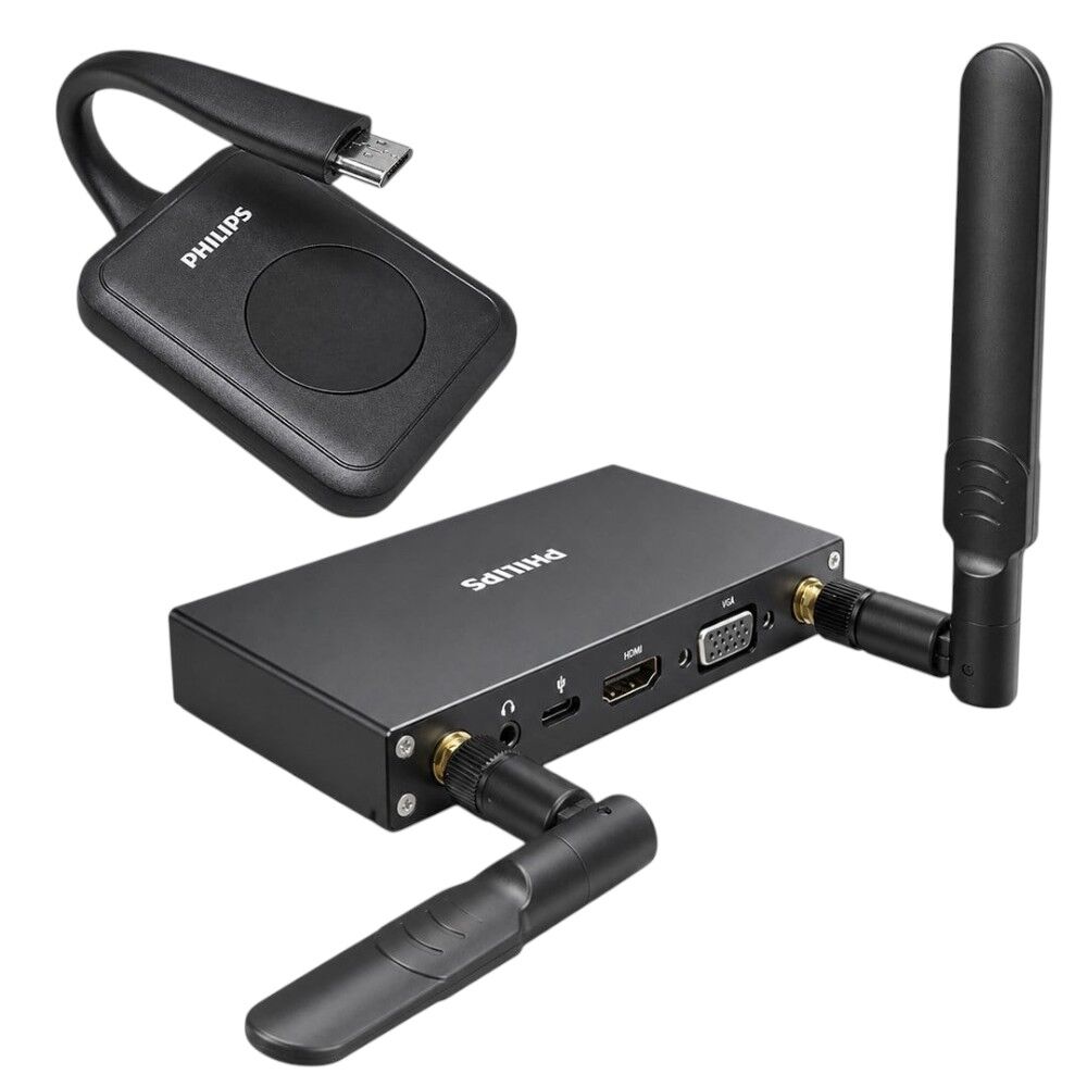 PHILIPS SWR8106E/93 Type-C to HDMI & VGA Kablosuz Görüntü-Ses Aktarıcı Set 50mt