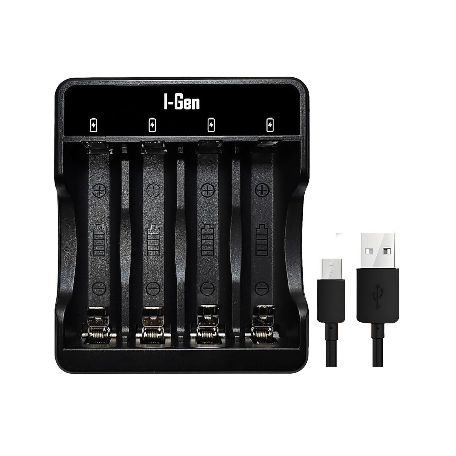 I-Gen G400 4'lü AA/AAA Kalem Pil Uyumlu Type-C Giriş Akıllı Hızlı Pil Şarj Cihazı