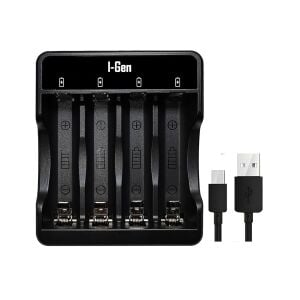 I-Gen G400 4'lü AA/AAA Kalem Pil Uyumlu Type-C Giriş Akıllı Hızlı Pil Şarj Cihazı