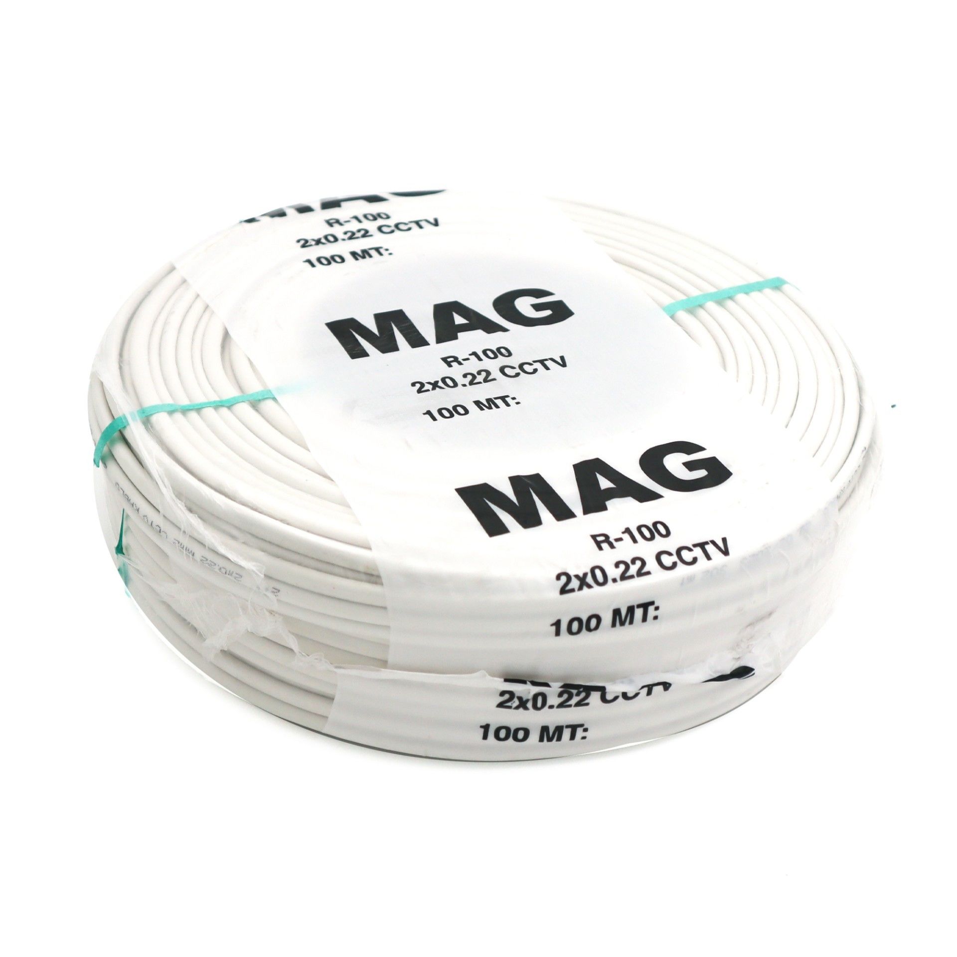 Mag R-100 2+1 2x0.22mm Cctv Kamera Kablosu 100mt