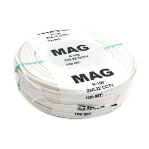 Mag R-100 2+1 2x0.22mm Cctv Kamera Kablosu 100mt