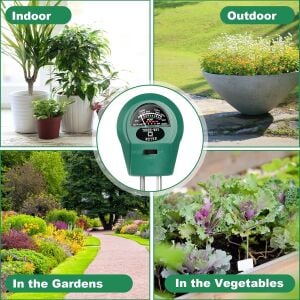 Wellhise 3'ü 1 arada Nem Işık Toprak pH Test Cihazı