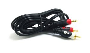 electroon 2RCA 3,5mm Stereo Kablo 1.5 Metre Gold