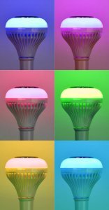 Powermaster Bluetooth Müzik Çalar + Kumandalı Rgb Led Ampul OM-30