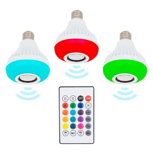 Powermaster Bluetooth Müzik Çalar + Kumandalı Rgb Led Ampul OM-30