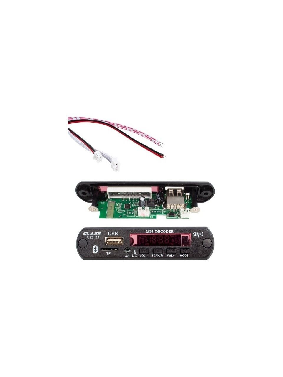 Class USB-123 USB-SD-Bluetooth AUX Çevirici Kumandalı