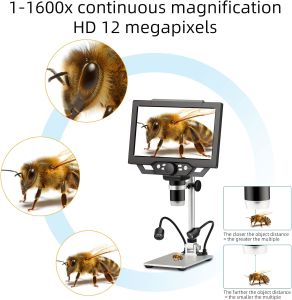 Wellbox WB-MK01 9'' Dijital Şarjlı Mikroskop 1600x Full HD