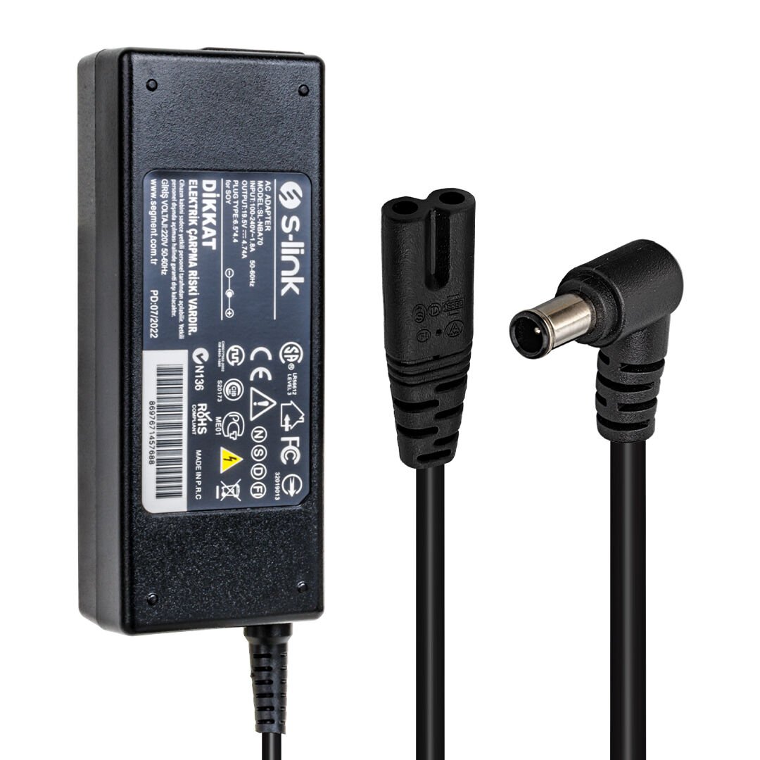 S-Link SL-NBA70 19.5V 4.7A 90W 6.5x4.4mm Notebook Adaptör