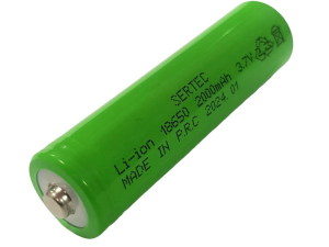 SERTEC 18650 3.7V 2000mAh 1C Lion Şarjlı Pil Başlıklı
