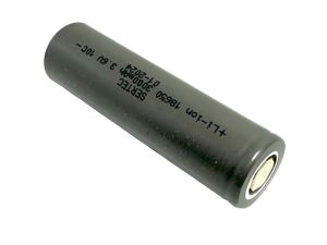 SERTEC 18650 3.6V 3000mAh 10C Li-Ion Şarjlı Pil Başlıksız Gri - 1Adet