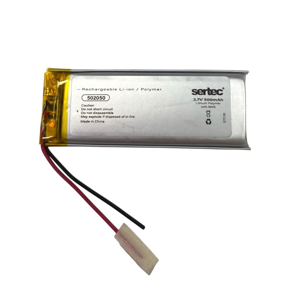 Sertec 502050 3.7V 500mAh Li-Polymer Pil