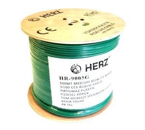 HERZ RG6U6 Uydu Anten Kablosu 500Metre Yeşil