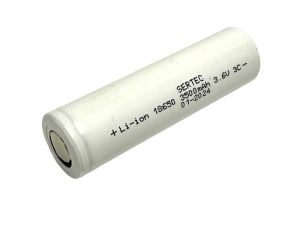 SERTEC 18650 3.6V 3500mAh 3C Li-Ion Şarjlı Pil Başlıksız Beyaz - 1Adet