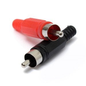 electroon RCA Erkek Tos Jak Fiş Plastik - 2Adet