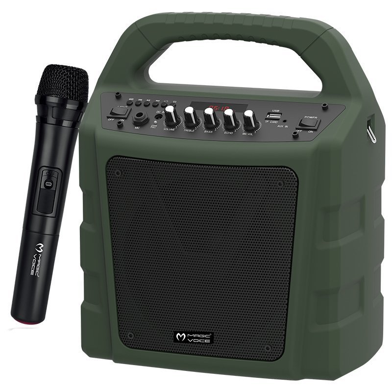 Magicvoice MV-10175AE Kablosuz El Mikrofonlu USB-SD-BT Taşınabilir Seyyar Ses Sistemi